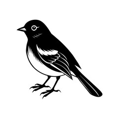 Obraz premium A cute bird silhouette vector