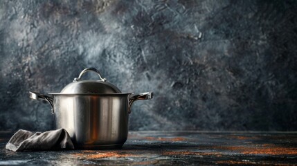 A high-quality stock image of a cooking pot on the left side, leaving space on the right for text. Ideal for culinary content, cooking tips, and recipe ideas.