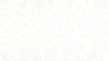 Lots of transparent bright festive golden lights. Golden sand, chaotically scattered.