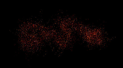 Bright red lights, round in shape and transparent. A cluster of glowing holiday lights.