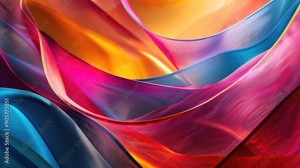 Wall mural Vibrant abstract backdrop