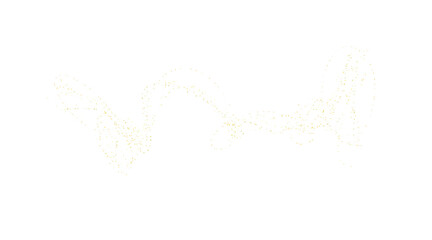 Lots of transparent bright festive golden lights. Golden sand, chaotically scattered.