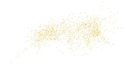 Lots of transparent bright festive golden lights. Golden sand, chaotically scattered.