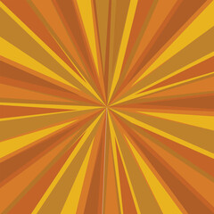 Pop art radial colorful comics book magazine cover. Striped color digital background. Cartoon funny retro pattern strip mock up. Vector halftone illustration. Sunburst, starburst shape