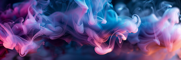 Obraz premium Trippy Abstract Background with Swirling Neon Waves