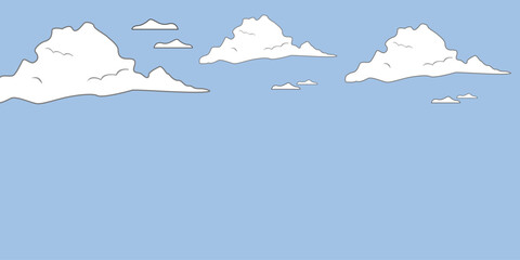 modern cute cloud vector wallpaper