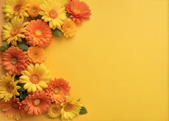 Flowers texture, monochrome background with flowers