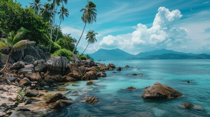  Tropical landscape Koh Samui in Thailand