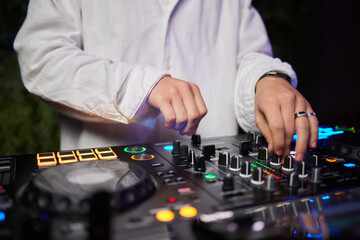 Audio Mixing Console in a Recording Studio with advanced sound production capabilities