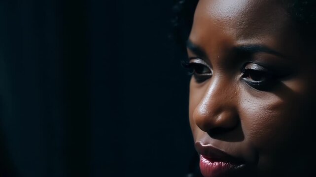 An African American womans face shows a mix of emotions including confusion and disbelief as if she is trying to make sense of soing.