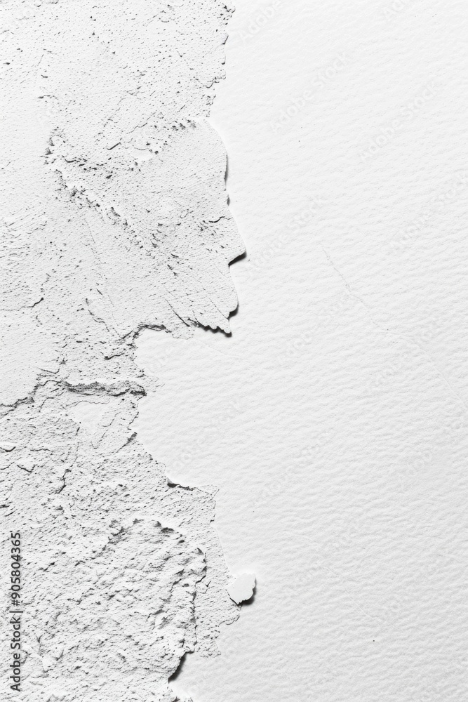 Poster A close-up shot of a white wall with some paint on it, ideal for decorating or DIY tutorials