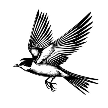 recommend clip art:  Swallow Bird Black Vector Illustration