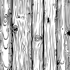 Wood Grain Texture Vector Illustration with Knots