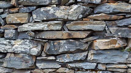 Stone Wall Texture - Rough, Gray, Brown, Rustic, Natural