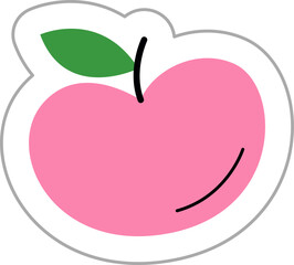 Apple Hand Drawn Sticker
