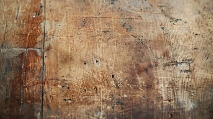 Scratched wooden plank surface