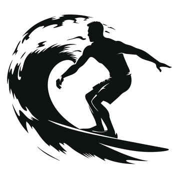recommend clip art: Sport Surfing Vector SVG silhouette illustration, laser cut, Surfing Clip art Sport 