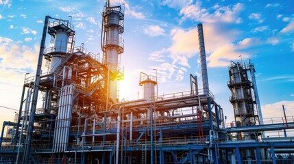 Chemical plant for oil refinement