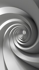 Obraz premium Simple Gray Spiral Background for Stylish Wallpaper