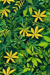 Fototapeta premium Timeless and elegant abstract evergreen pattern for a classic and aesthetic design appeal