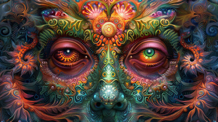 trippy lsd picture.generative ai
