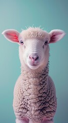 Fototapeta premium sheep isolated on cute background