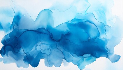 Obraz premium abstract colourful watercolour background in shades of blue