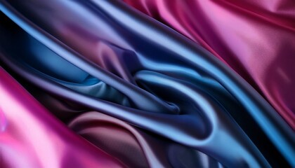 Fototapeta premium dark blue purple pink silk satin abstract elegant background for design color gradient silky smooth fabric