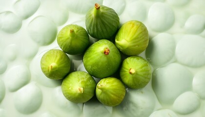 top view of fresh green figs