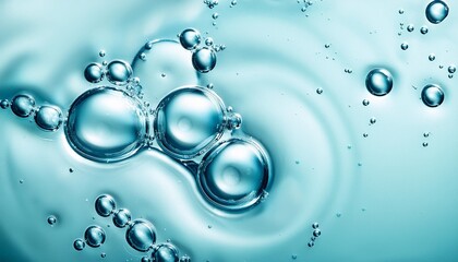 gel serum texture clear liquid skincare cream background cosmetic gel with bubbles macro