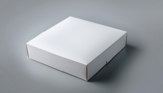 cake box mock up template for takeaway pastry design on grey background