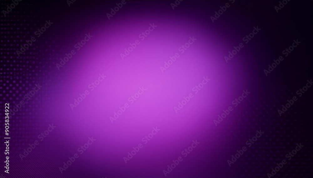 Wall mural black gradation half tone pattern on purple gradient background abstract violet graphic background w