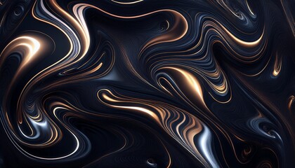 Obraz premium abstract liquid dark background digital art abstract pattern