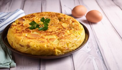tortilla de patatas spanish omelette with potatoes typical spanish cuisine