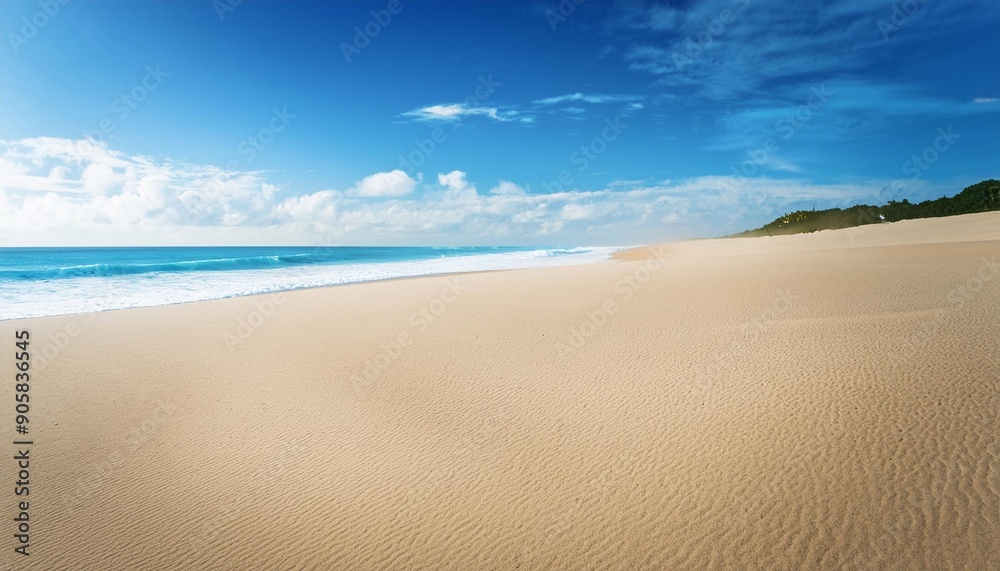 Canvas Prints landscape view of sand and ocean and blue sky