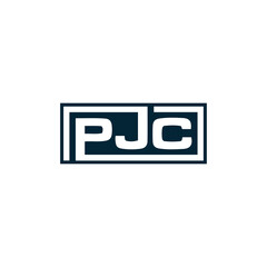 Obraz premium PJC logo. P J C design. White PJC letter. PJC, P J C letter logo design. P J C letter logo design in GOLD, GOLDEN LOGO, THREE, style. letter logo set in one artboard. P J C letter logo vector design.