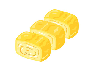 卵焼きをイメージしたイラスト