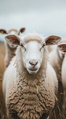 Obraz premium sheep isolated on summer background