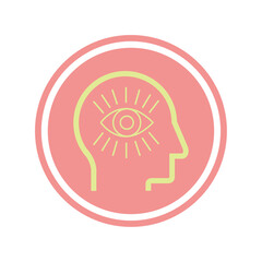 Yoga sticker icon Healthy lifestyle Vector