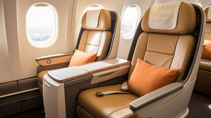 Fototapeta premium airplane interior
