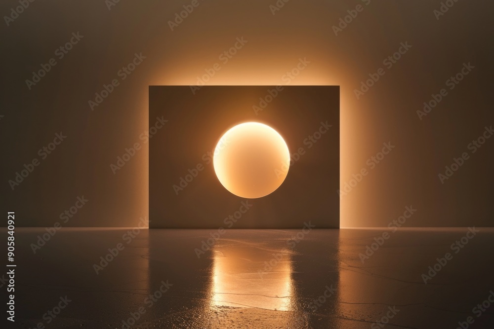 Poster A warm and cozy atmosphere with a single light source on