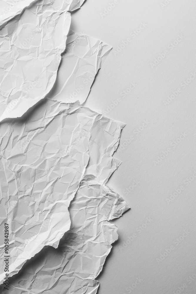 Poster a close-up shot of a blank piece of paper on a table, suitable for office or workspace scenes