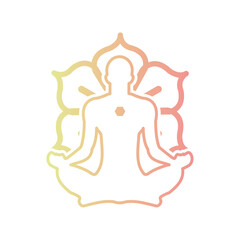 Yoga Icon Healthy lifestyle Vector