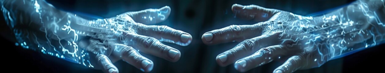 Man Interacting with Touch Screen Display, Performing a Variety of Finger Gestures Including Taps and Swipes in Multiple Directions - A Showcase of HID Hand Technology.