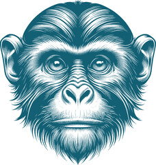 monkey tattoo vector