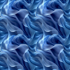 Obraz premium Seamless texture of light blue silk chiffon fabric textile background