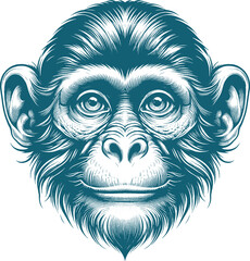 monkey tattoo vector