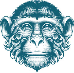 monkey tattoo vector