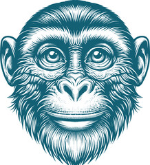 monkey tattoo vector