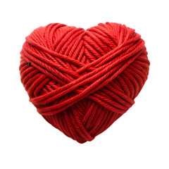 red heart shaped wool yarn